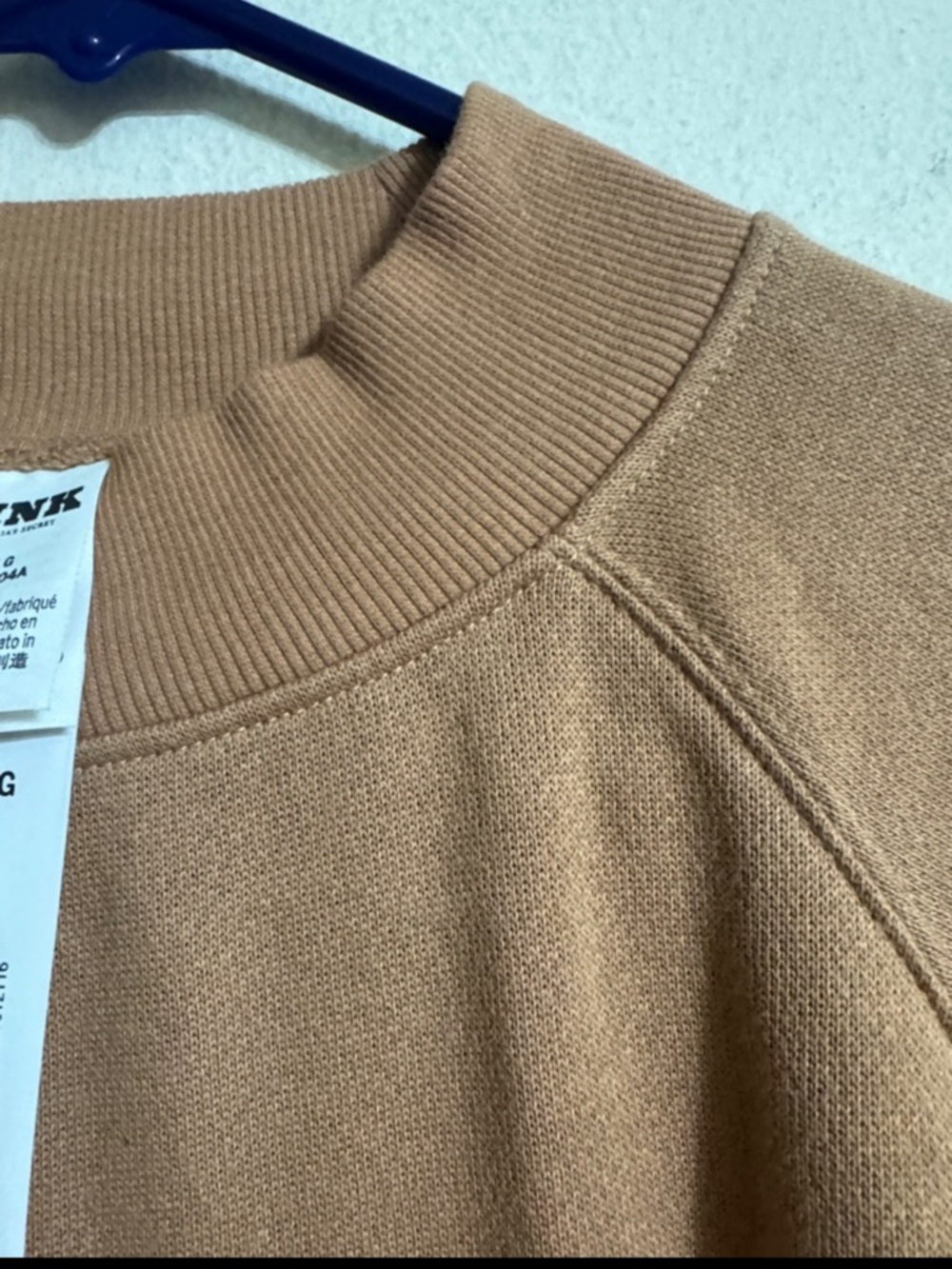 ZARE Classic Crewneck Sweatshirt - Camel Size L NwT - Picture 8 of 9